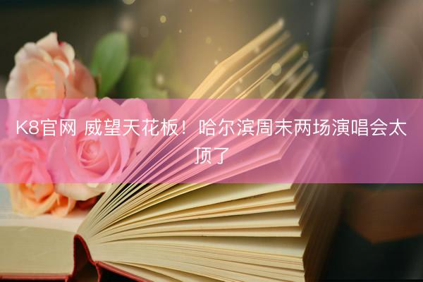 K8官网 威望天花板！哈尔滨周末两场演唱会太顶了