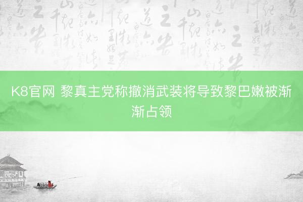 K8官网 黎真主党称撤消武装将导致黎巴嫩被渐渐占领
