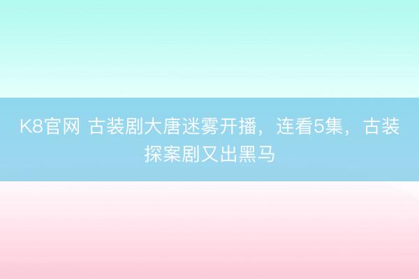 K8官网 古装剧大唐迷雾开播，连看5集，古装探案剧又出黑马